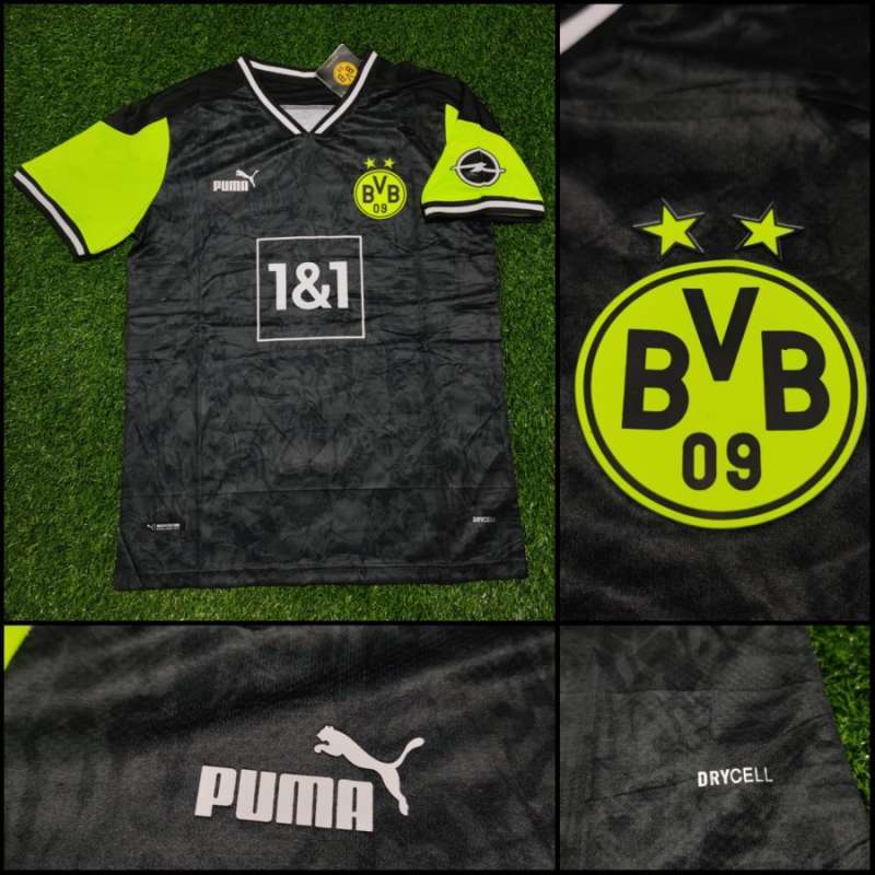 Promo JERSEY BOLA DORTMUND AWAY BLACK 
