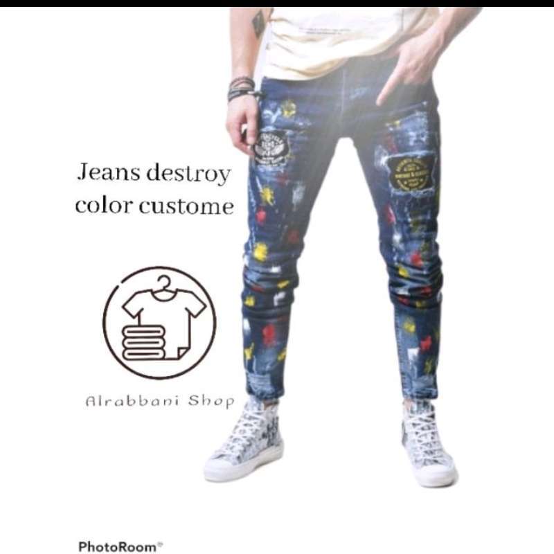 Promo celana jeans sobek di Seller 