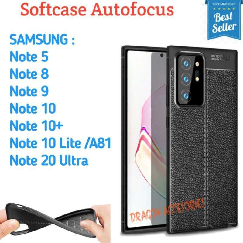 Autofocus Note 10+ 10 Lite 20 Ultra A81 Samsung Softcase Silikon Case  Kulit Shockproof Casing