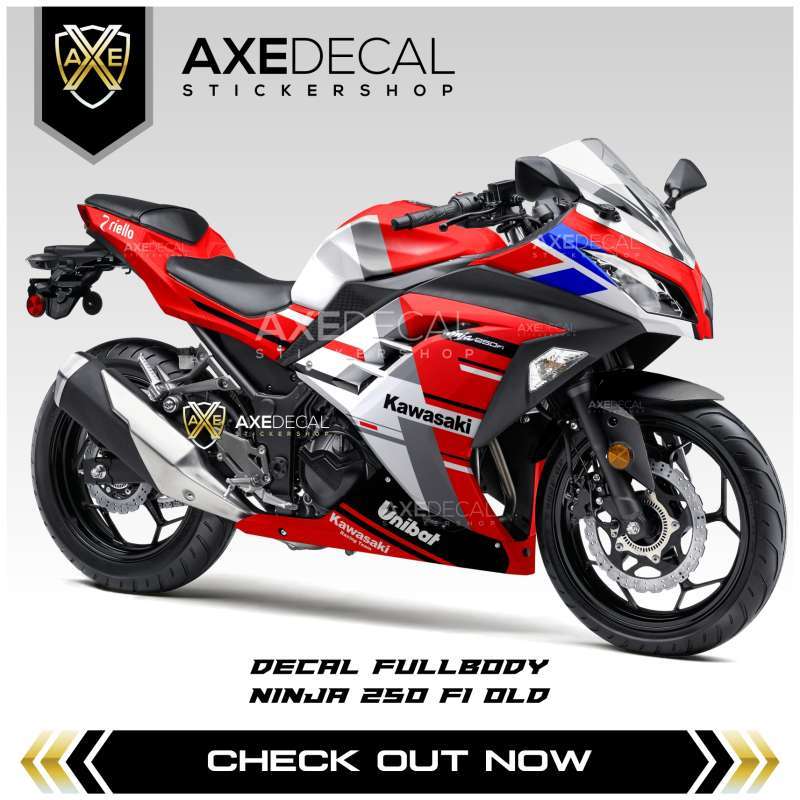 Jual Decal Ninja 250 Fi Livery Ducati Stiker Motor Kawasaki