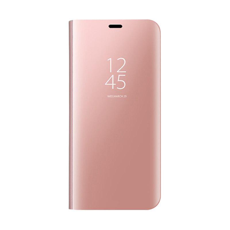 Jual Oem Clear View Standing Flip Cover Casing For Samsung Galaxy S8 Plus Rosegold Online September 2020 Blibli Com