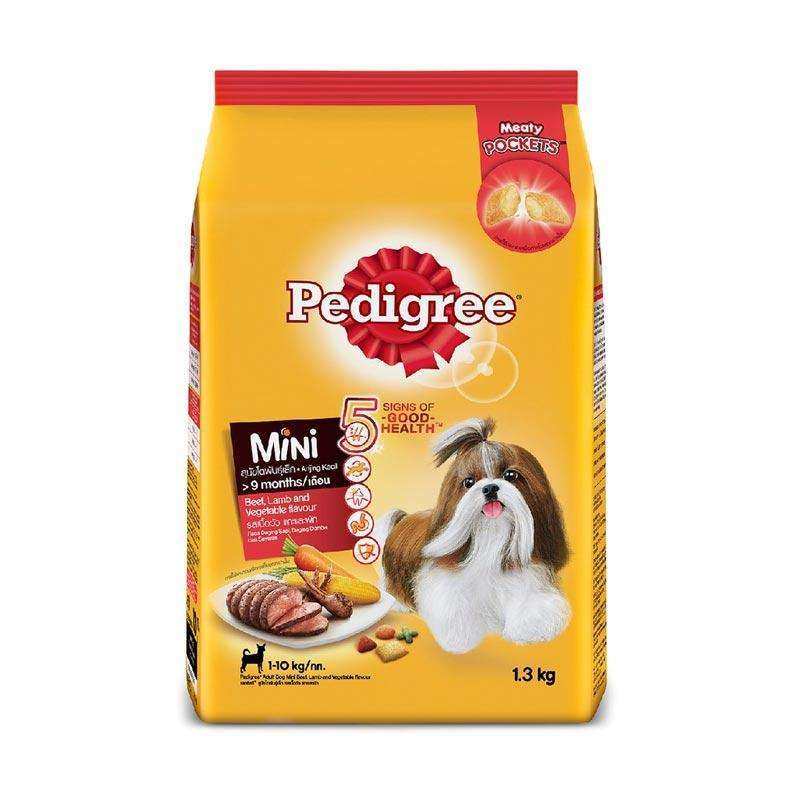 Jual Pedigree Mini Small Breed Beef 1.3 kg Makanan Anjing di