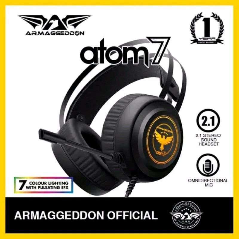 Jual Armageddon Atom 7 Headset Gaming Original Resmi di Seller