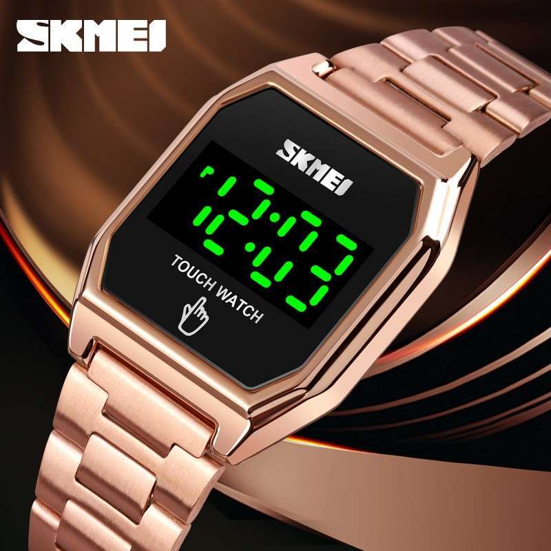 Promo Jam Tangan Wanita SKMEI Digital 1679 Rose Gold Water