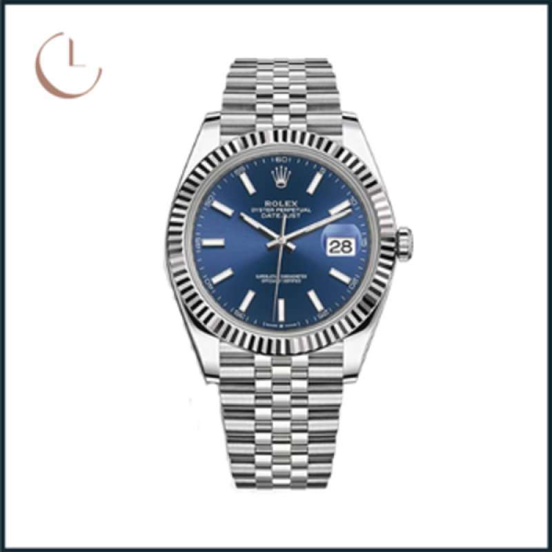 rolex datejust jubilee blue