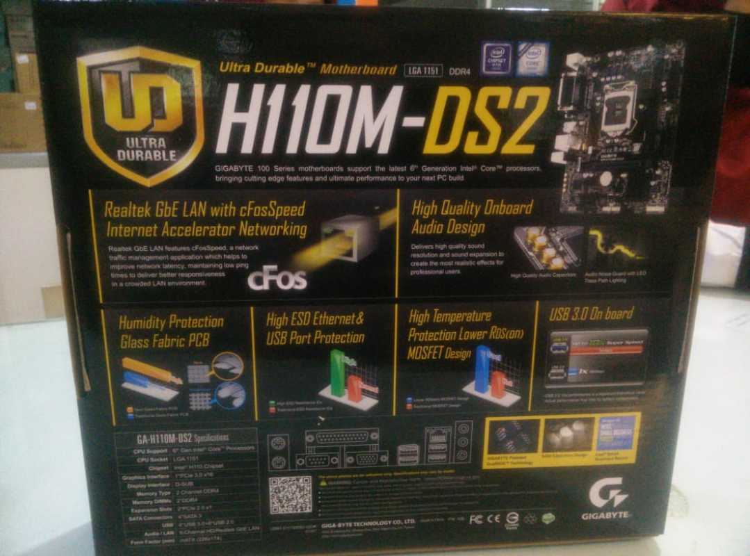 Jual Motherboard Gigabyte H110 DS2 di Seller shopandmore