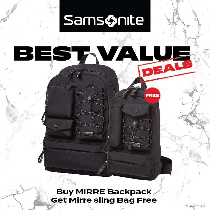 Samsonite red mirre 2025 backpack