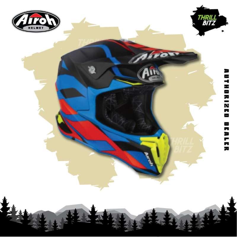 Jual Helm Airoh Twist Helmet Great Blue Matt Size XXL di Seller