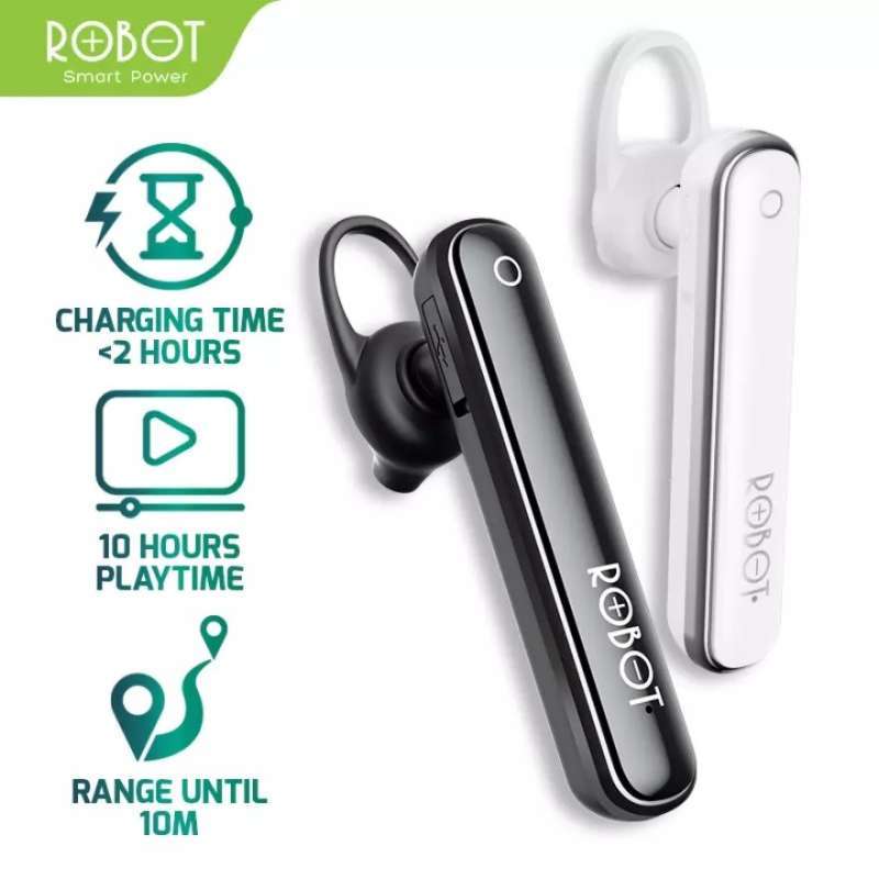 Robot Talk10 Bluetooth Headset Earphone Handsfree Talk 10 Garansi 1 Tahun