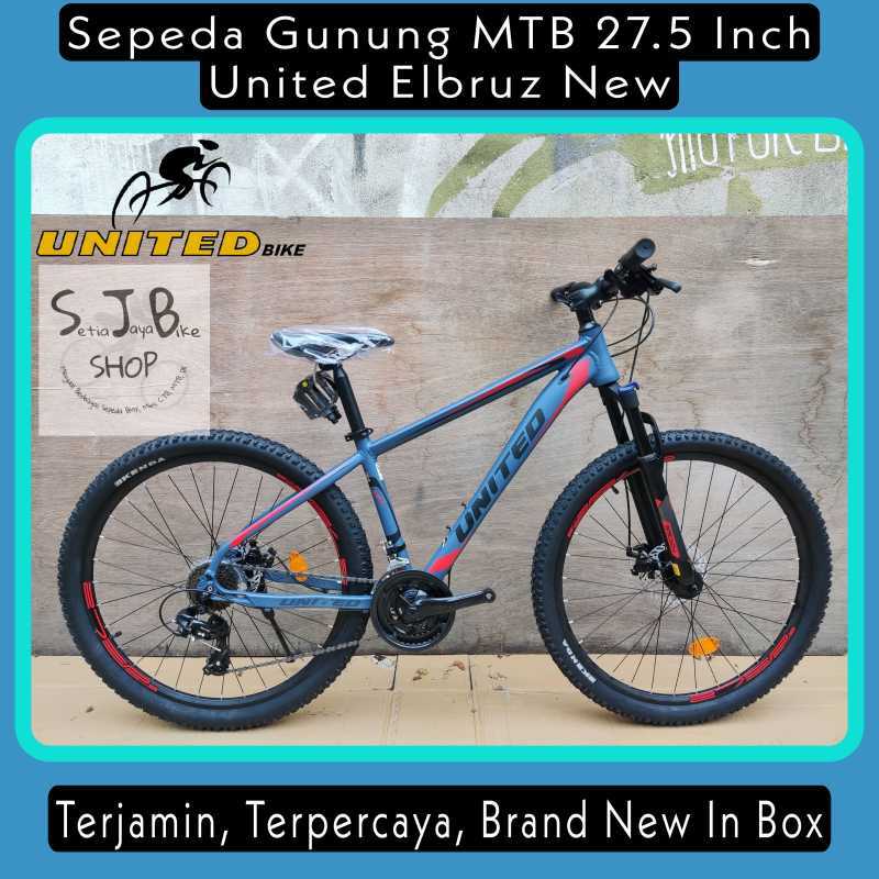 Sepeda Gunung MTB 27.5 Inch UNITED ELBRUZ New Alloy 3x7 Speed