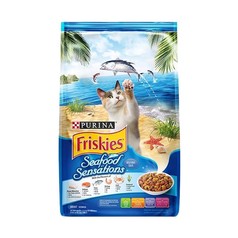 Makanan Kucing Friskies Seafood Sensations [7 Kg] / Friskies karung Makanan  Kering 7Kg