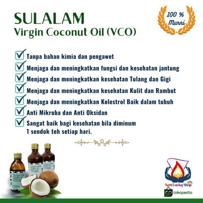 Promo Vco Virgin Coconut Oil Minyak Kelapa Tua Sulalam Premium 1000 Ml Multicolor Di Seller Aquamarine Kab Bekasi Jawa Barat Blibli