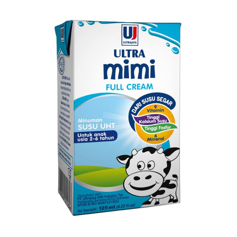 Ultra Mimi Full Cream Susu Uht 125 Ml Terbaru Agustus 2021 Harga Murah Kualitas Terjamin Blibli