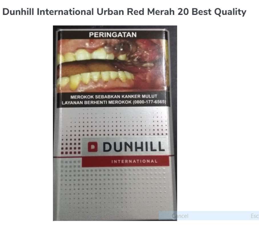 Dunhill light sale 20