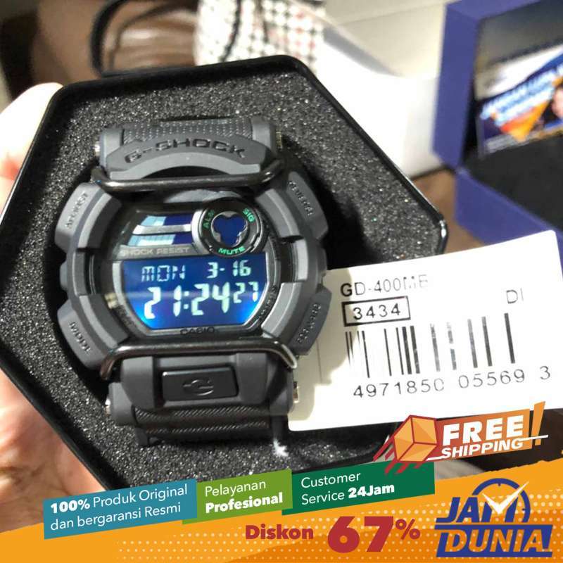 Promo CASIO ORIGINAL - CASIO G-SHOCK GD-400MB-1 - JAM TANGAN PRIA JAM PRIA  - RUBBER G SHOCK GSHOCK CASIO GD 400MB 1 400 MB GD400 di Seller JAMDUNIA  Official Store - Kota