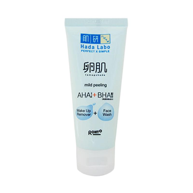 review facial wash hada labo mild peeling