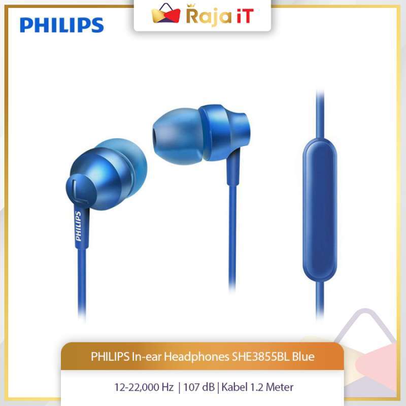 ear Headphones SHE3855BL Blue 