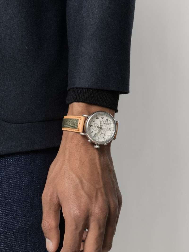 Standard chronograph 41mm 2025 leather strap watch