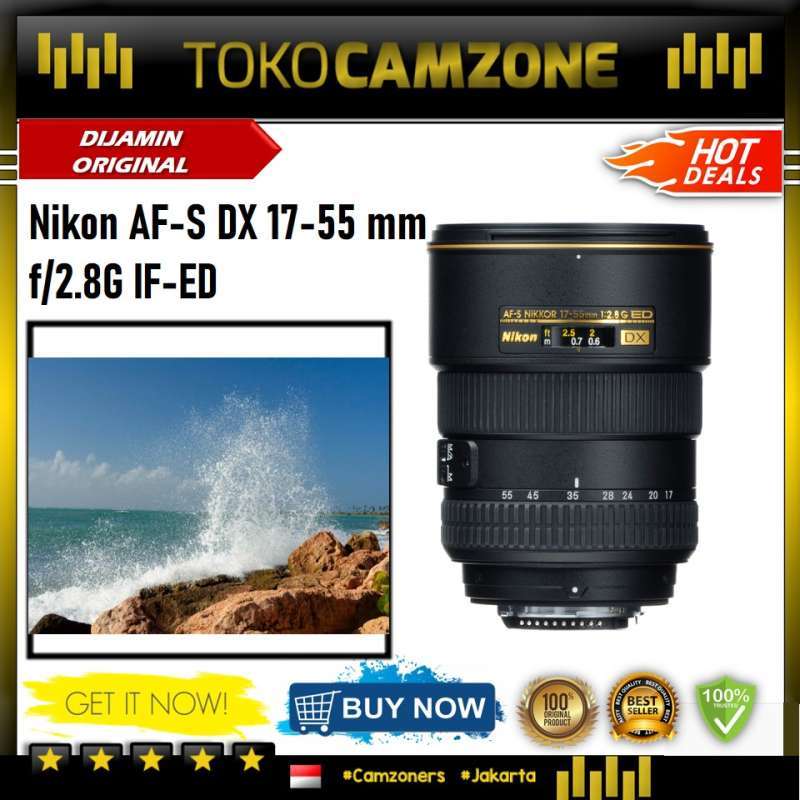 Promo Nikon AF-S DX 17-55 mm f/2.8G IF-ED Lensa Kamera Diskon 3% di Seller  Toko Camzone Toko Camzone Blibli