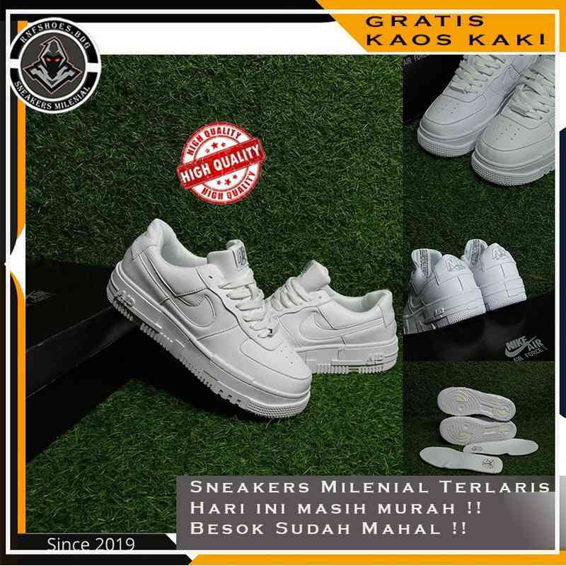Jual Nike Air Force 1 Pixel White Size 36-44 Made In Vietnam Original Premium Import - Seller Lisimke st7 - | Blibli