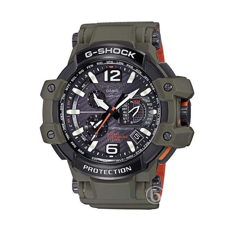 Jual Casio G Shock Olive Drab Gps Hybrid Waveceptor Jam Tangan Pria Army Green Gpw 1000kh 3a Online Desember 2020 Blibli