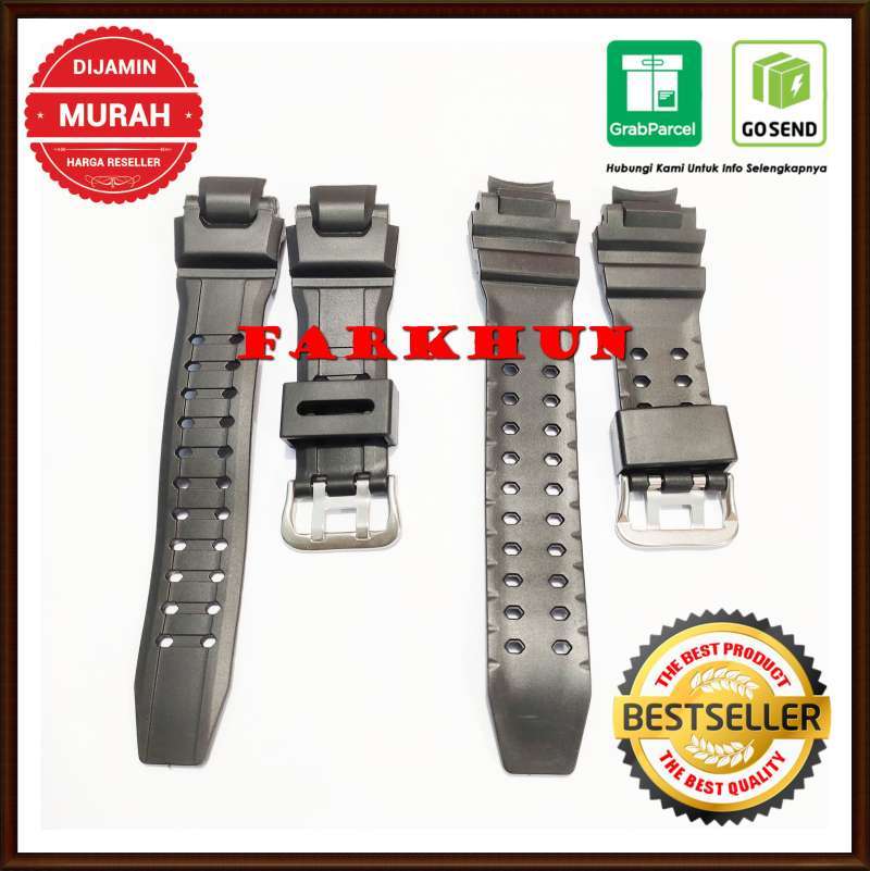 Jual CAKEP STRAP CASIO G-SHOCK G GA 1000 1400 GW 4000 A1100 BAND TALI JAM  TANGAN KALEP WATCH RUBBER HITAM GSHOCK G SHOCK G1400 GA1000 GA1400 GW4000  GW-1100 di Seller Toko Farkhun -