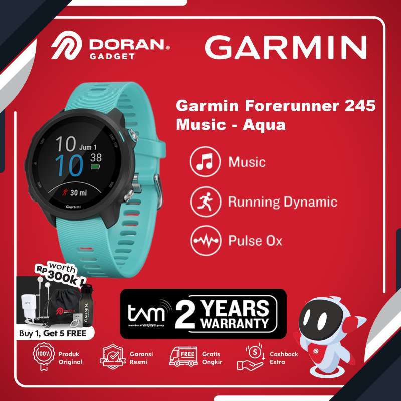 Jual Garmin Forerunner 245 Music Spesifikasi Original Murah
