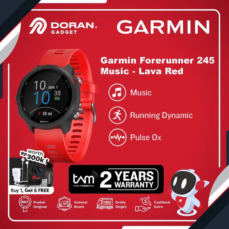 Jual Garmin Forerunner 245 Music Spesifikasi Original Murah