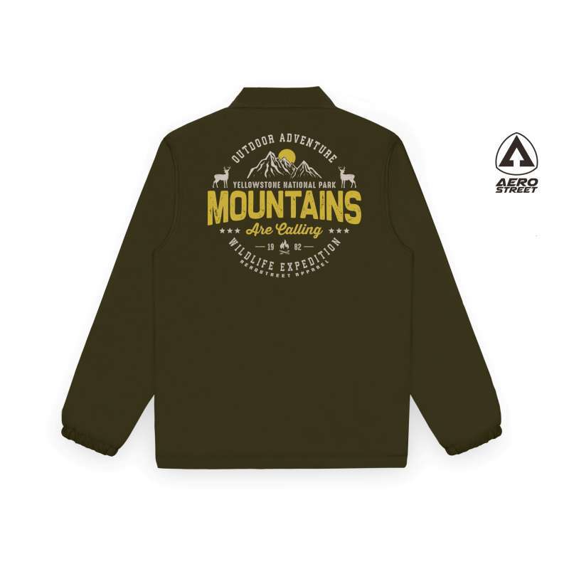 Coach hotsell jacket army