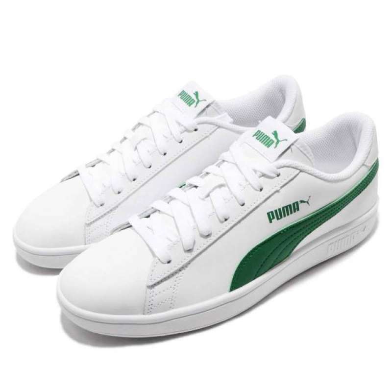 Puma smash v2 white green sale