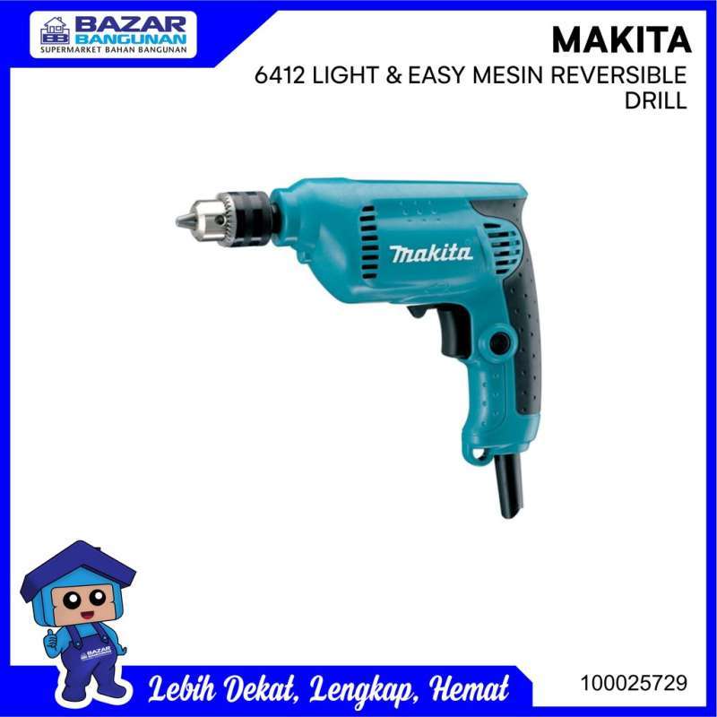 Jual Makita Mesin Bor Hammer Drill Tangan Listrik 6412 di