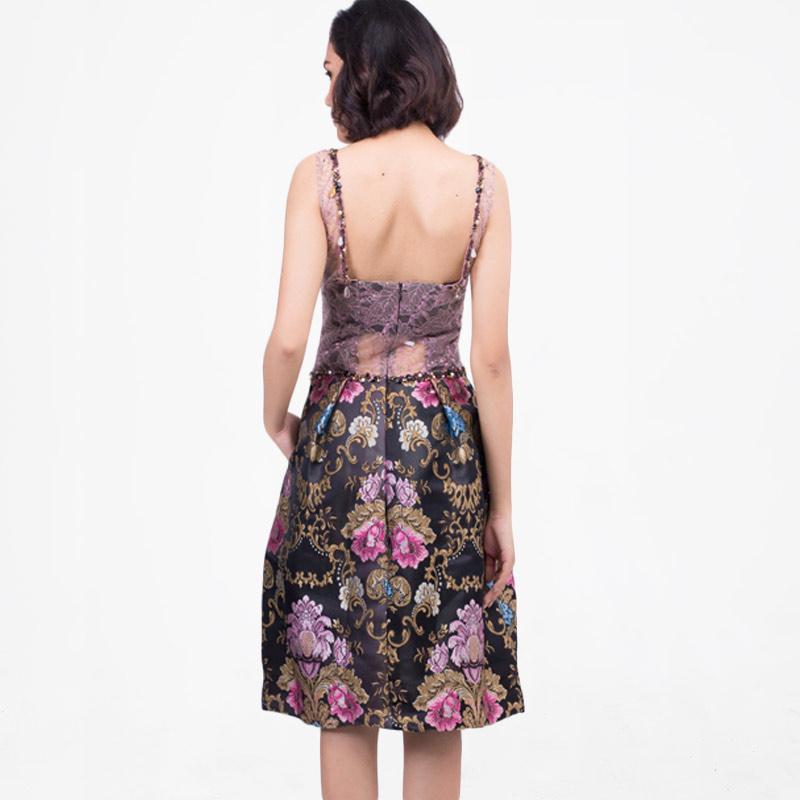 magenta lace dress