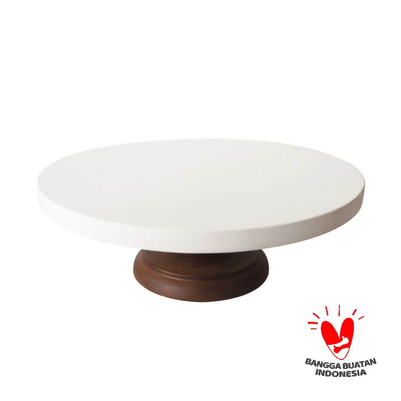 Jual Mendekor Kasahan Cake Tier Display Serving Kayu Unik Dapur Kue Stand Putih Online November 2020 Blibli Com