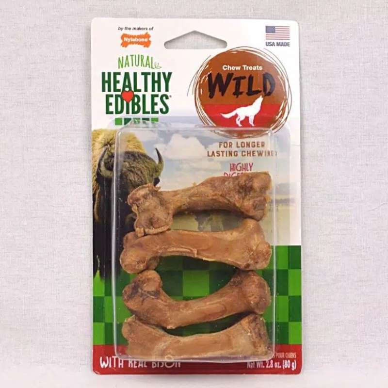 Nylabone healthy edibles bison deals