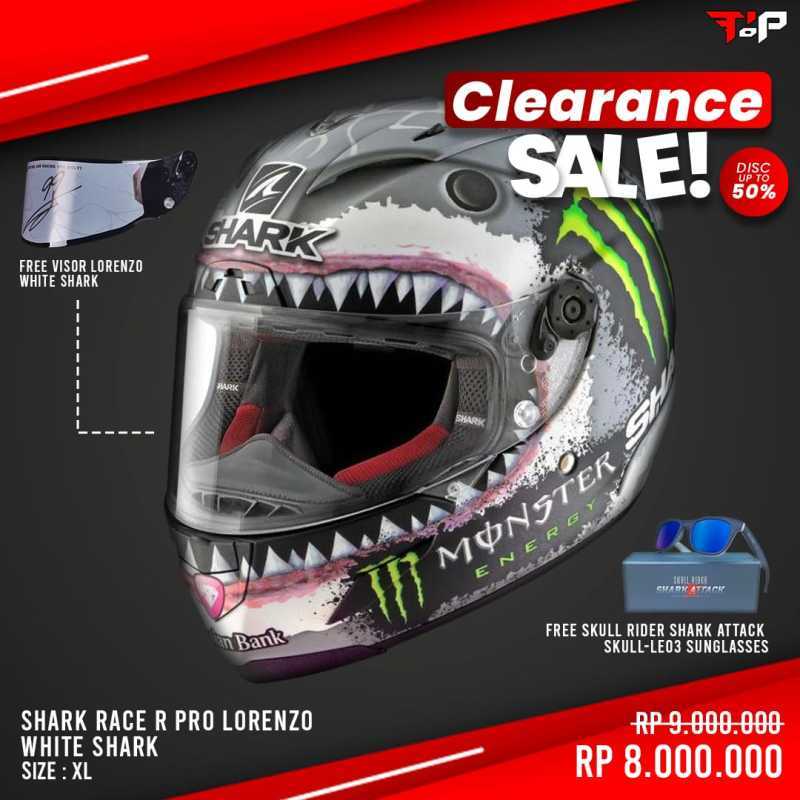 Shark Race R Pro Lorenzo White Shark Shark Spartan Lorenzo Monster