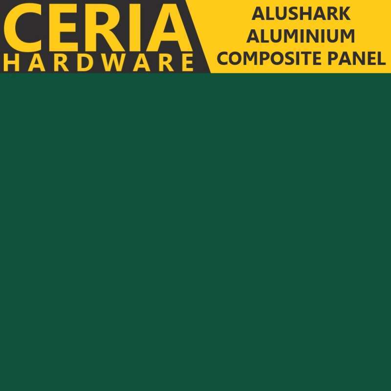 Alushark ACP 3mm Aluminium Composite Panel 1 Sisi Warna Postal Green