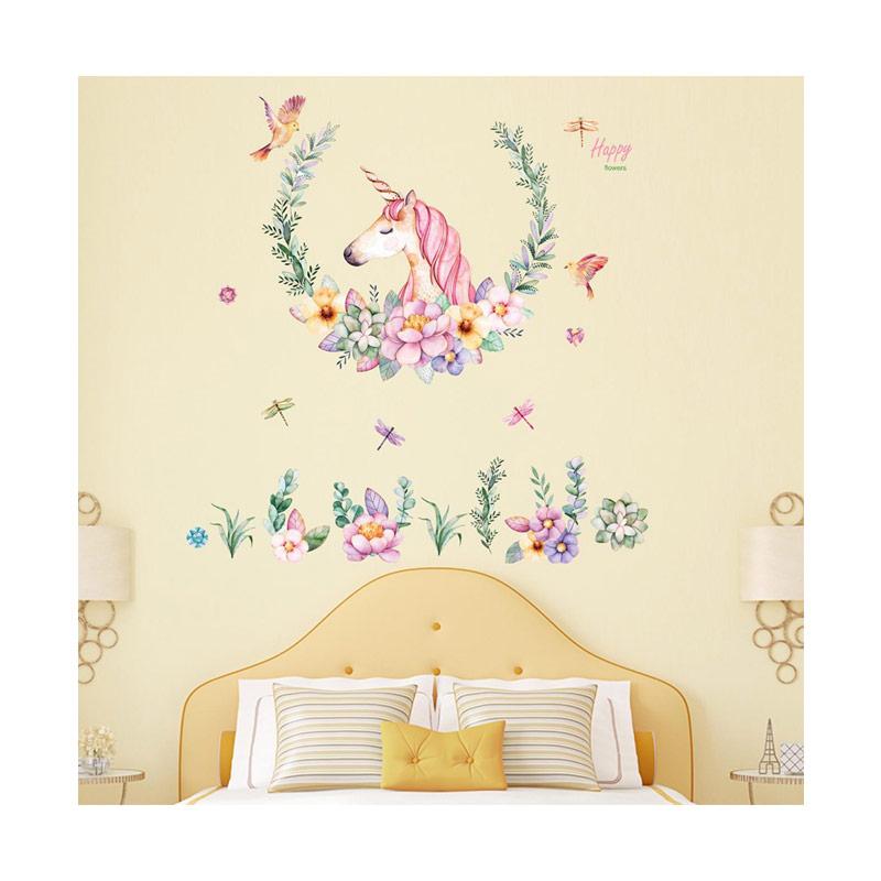 Jual Fs Bluelans Cartoon Unicorn Cute Animals Flower Removal