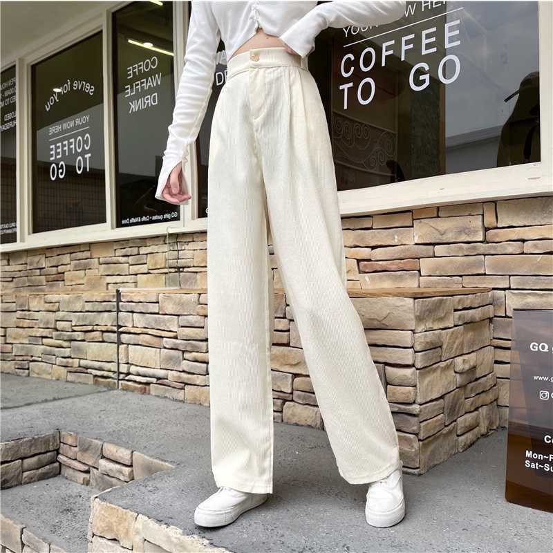Promo High Waist Wide Leg Pants 