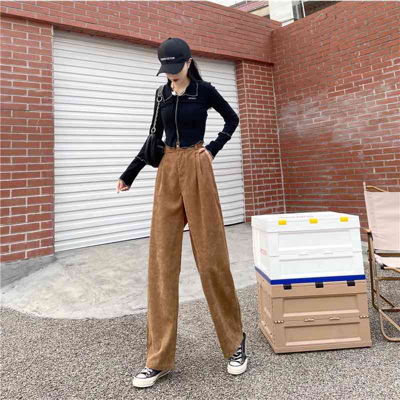 Promo High Waist Wide Leg Pants 