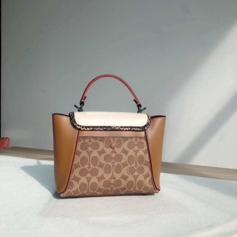 courier carryall 23 in colorblock signature canvas
