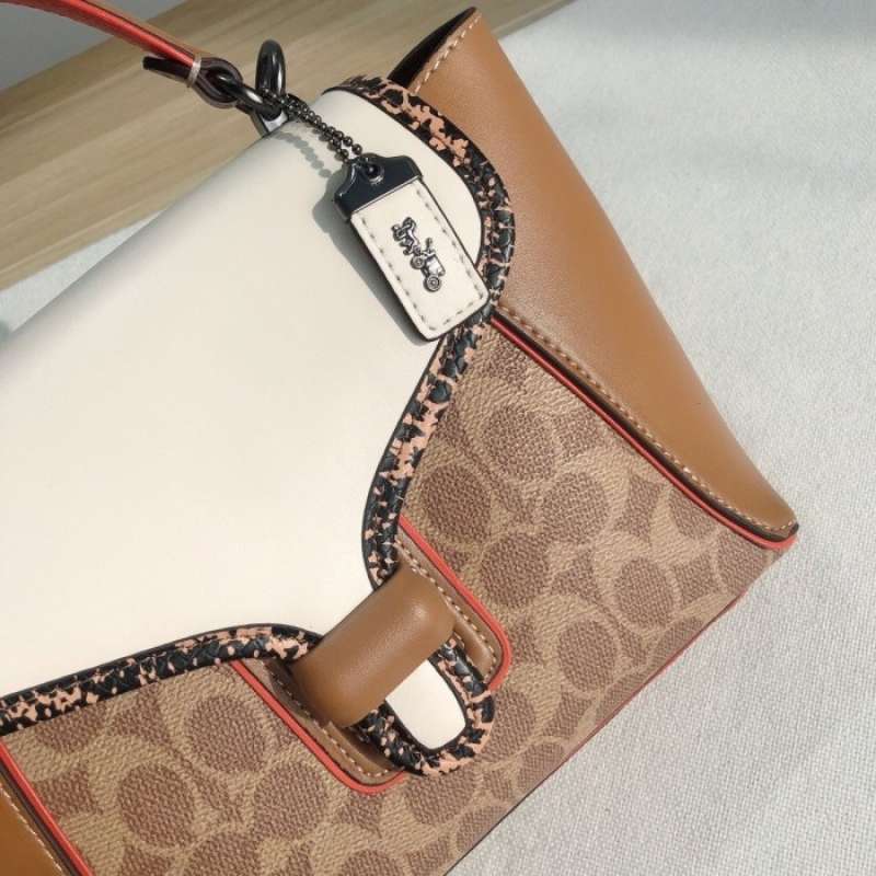 courier carryall 23 in colorblock signature canvas