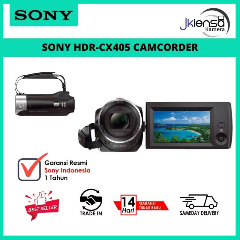 Jual Jklensa Kamera Sony Hdr-cx405 Camcorder Cx405 Garansi Resmi