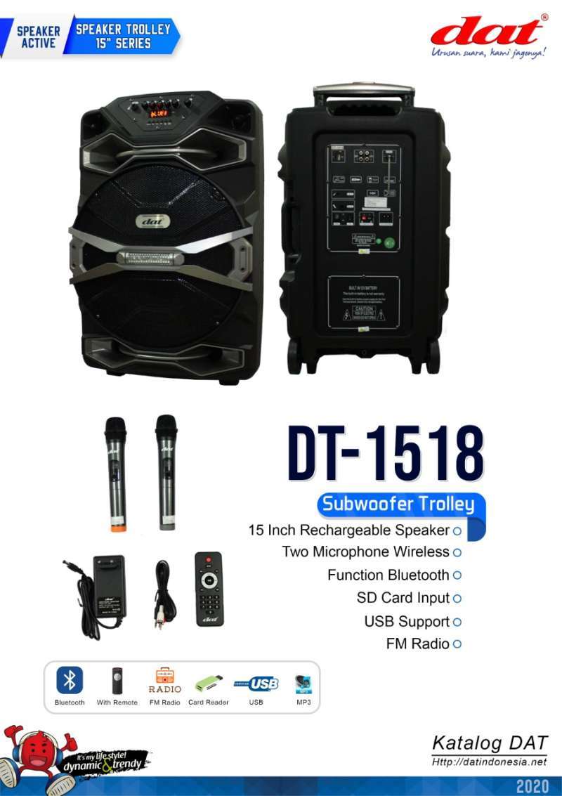 Speaker Trolley DAT 15 Inchi Type DT-1518