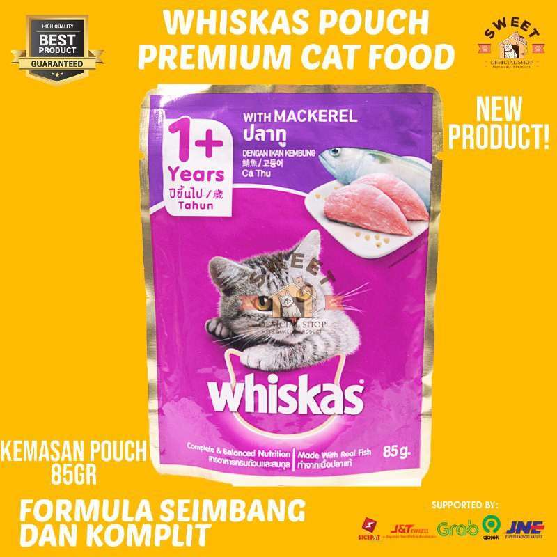 Promo Whiskas Makanan Kucing Basah Pouch 80gr Whiskas Premium Wet Food 80 Gr Diskon 17 Di Seller Sweet Store Cilangkap Kota Jakarta Timur Blibli