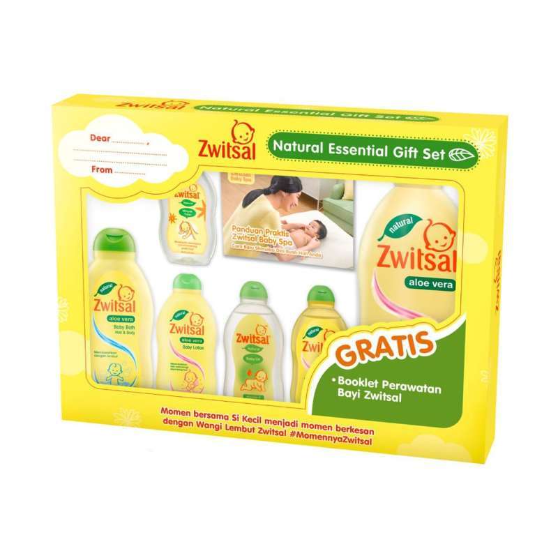 Zwitsal Baby Natural Set Spa Box Hampers Bayi Perlengkapan Mandi Bayi  Kado Bayi Paket Zwitsal