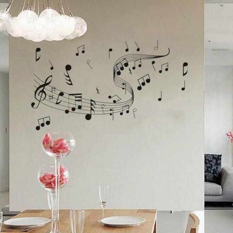 Jual Bluelans Removable Music Notes Notation Band Wall Sticker
