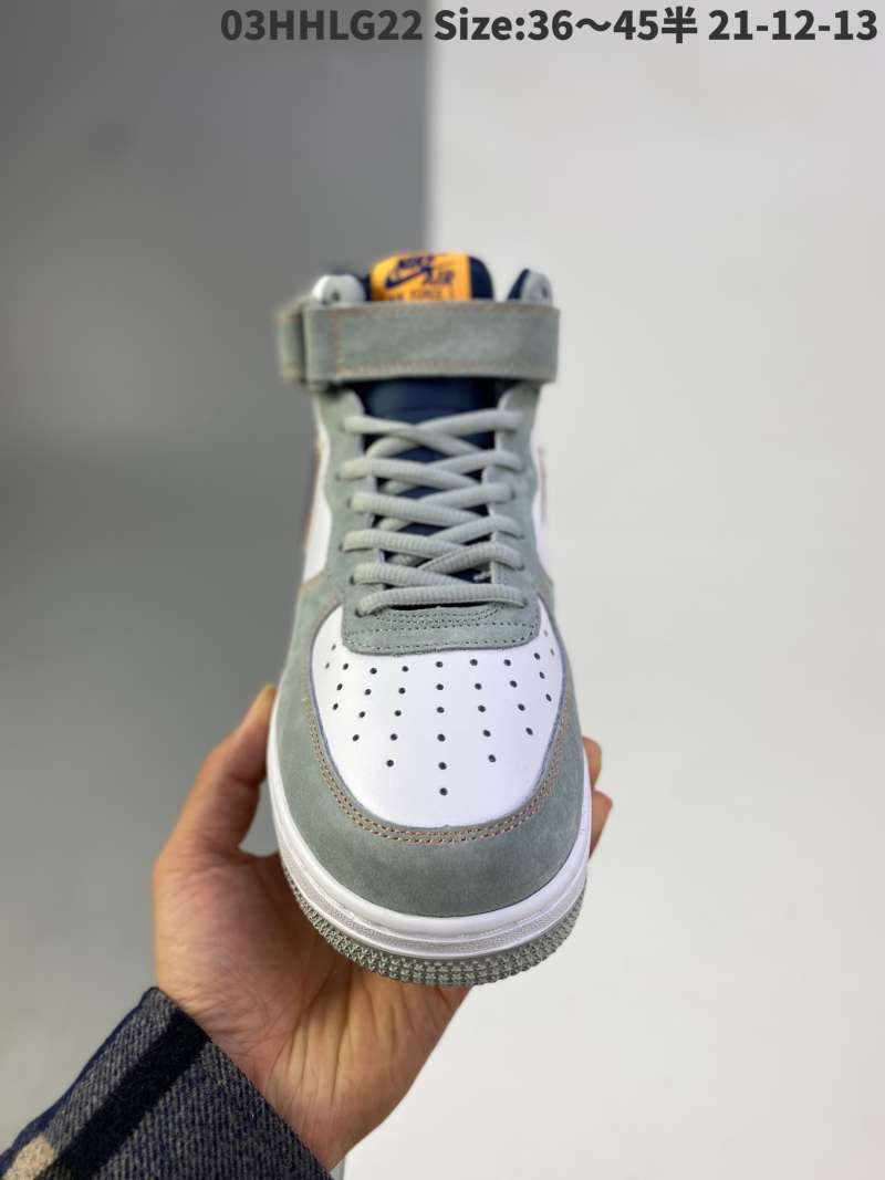 Jual Nike Air Force 1 low gray blue orange air army middle upper original  last original paperboard to create a pure air force version channel  full-length - 38 di Seller Li Hongbo