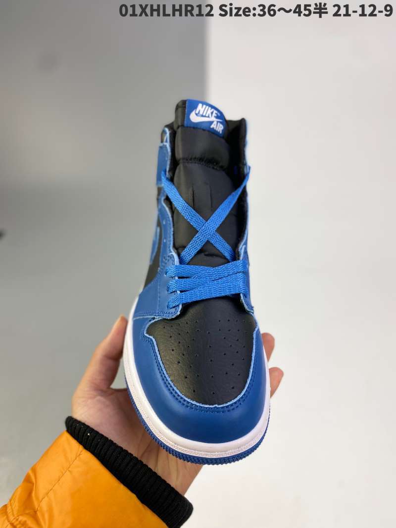 black blue upper of NIKE Air Jordan 