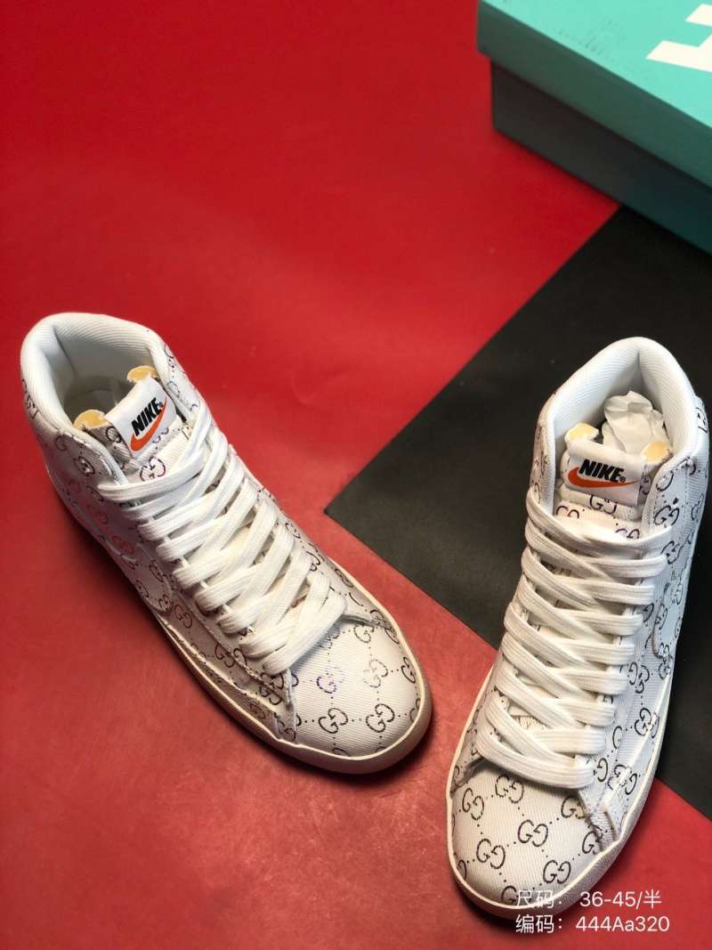 Jual 36-45 Nike Blazer Mid 77 Vntg x Gucci lettered printed textile panel  pioneer high top board shoe 444aa - 40 di Seller SNK souxing shop - | Blibli