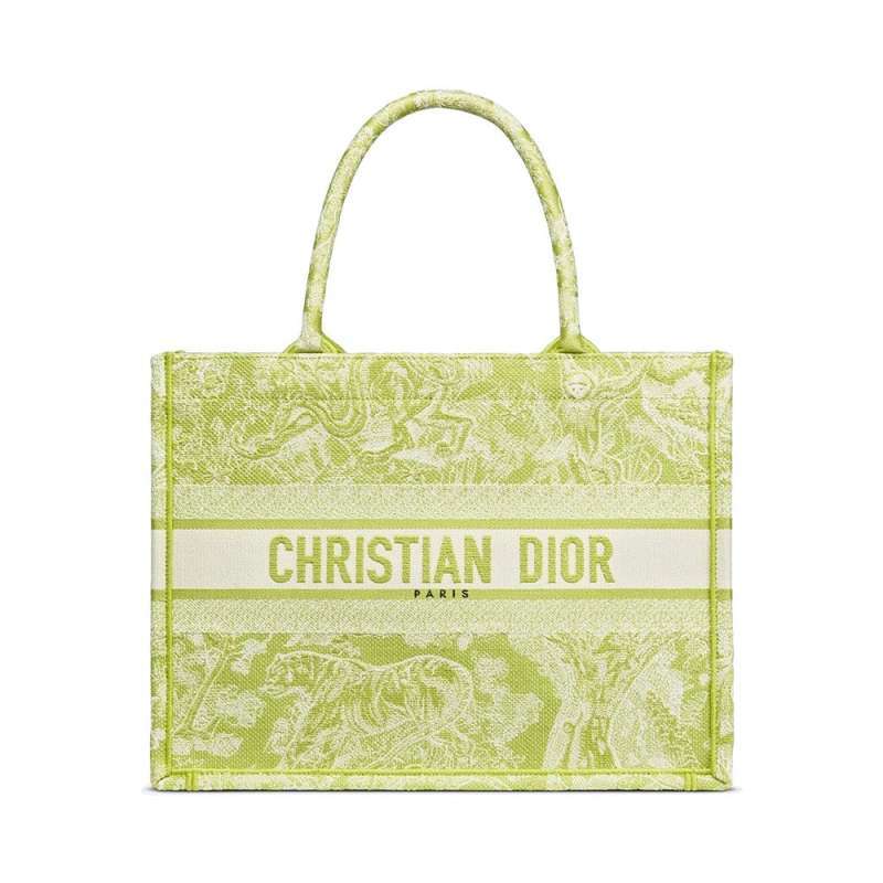 Jual Christian Dior Small D Book Tote Toile de Jouy Embroidery